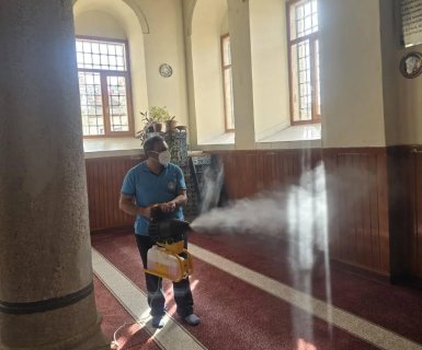 Ramazan Bayramı Öncesinde Camilerimizde Kapsamlı Temizlik Çalışması Yapıldı