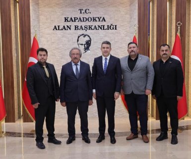 Belediye Başkanımız Sayın Mustafa Kenan Sarıtaş, Kapadokya Alan Başkanlığı görevine atanan Sayın Aydın Cem Aslanbay’a hayırlı olsun ziyaretinde bulundu.
