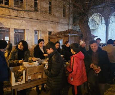Miraç Kandili dolayısıyla vatandaşlarımıza helva ikram edildi.