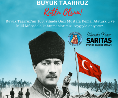 Büyük Taarruz'un 103. Yıldönümü Kutlu Olsun.