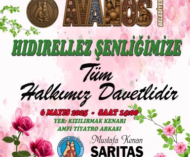 Hıdırellez şenliğimize tüm halkımız davetlidir.