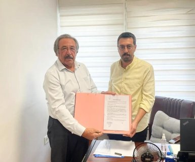 Belediye Başkanımız Mustafa Kenan Sarıtaş, TPIC Şefi İbrahim Öztürk'ü makamında ziyaret etti