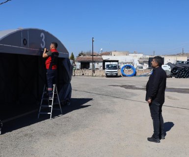 Cenaze hizmetlerinde kullanılmak üzere 3. yeni taziye çadırımız hizmete girdi.