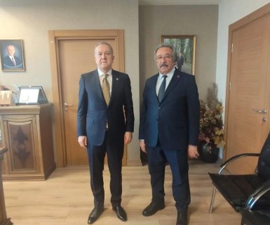 Belediye Başkanımız Sayın Mustafa Kenan Sarıtaş, Milliyetçi Hareket Partisi Genel Başkan Yardımcısı Sayın Sadir Durmaz’ı ziyaret etti.