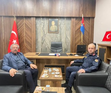 BELEDİYE BAŞKANIMIZ İLÇE JANDARMA KOMUTANIMIZI ZİYARET ETTİ
