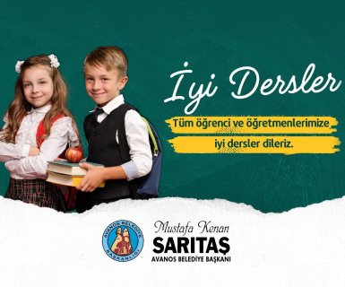 Tüm öğrenci ve öğretmenlerimize iyi dersler dileriz.