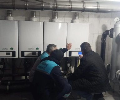 Belediye Hizmet Binamız Doğalgaz Kombi Sistemine Geçişi Gerçekleşti.