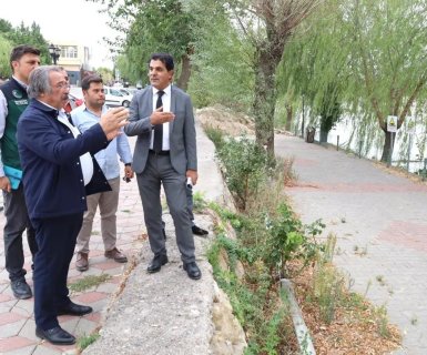 DSİ Kayseri Bölge Müdürü Rahmi Şahin Belediye Başkanımız Mustafa Kenan Sarıtaş'ı ziyaret ettiler.