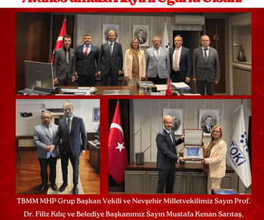 TBMM MHP Grup Başkanvekili ve Nevşehir Milletvekilimiz Sayın Prof. Dr. Filiz Kılıç ve Belediye Başkanımız Sayın Mustafa Kenan Sarıtaş, Avanos’a 187 adet 3. Etap TOKİ Sosyal Konutunun yapılacağının müjdesini verdi.