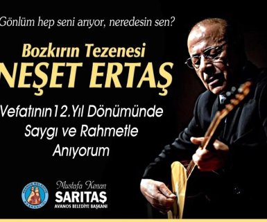 Bozkırın Tezenesi, unutulmaz halk ozanımız Neşet Ertaş'ı aramızdan ayrılışının 12. yılında sevgi, saygı ve rahmetle anıyorum.