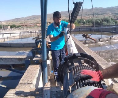 Atık Su Arıtma Tesisinde Bakım ve Onarım Çalışmaları Yapılıyor