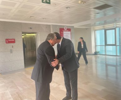Belediye Başkanımız Sayın Mustafa Kenan Sarıtaş, Ticaret Bakanlığı Destek Hizmetleri ve Tasfiye İşleri Döner Sermaye Genel Müdürü Sayın Oğuzhan Şatıroğlu’nu makamında ziyaret etti.