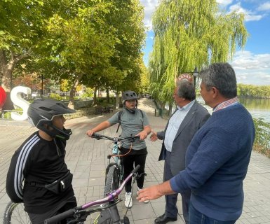 Belediye Başkanımız Sayın Mustafa Kenan Sarıtaş'tan Çocuklara Bisiklet Parkuru Sözü