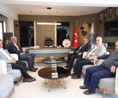 KOZAKLI BELEDİYE BAŞKANI SAYIN SEFER NESLİHANOĞLU, BELEDİYE BAŞKANIMIZ SAYIN MUSTAFA KENAN SARITAŞ'I ZİYARET ETTİ