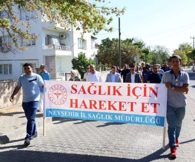 3-9 Eylül Halk Sağlığı Haftası münasebetiyle düzenlenen “Sağlık İçin Hareket et ” yürüyüş etkinliği gerçekleştirildi.