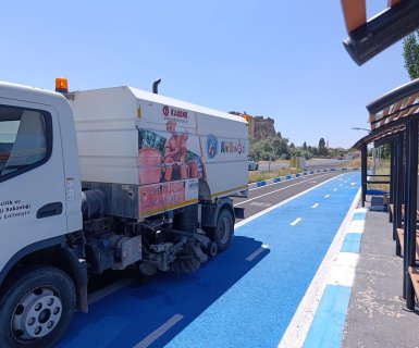 AVANOS–ÇAVUŞİN ARASI BİSİKLET YOLUNDA TEMİZLİK ÇALIŞMASI