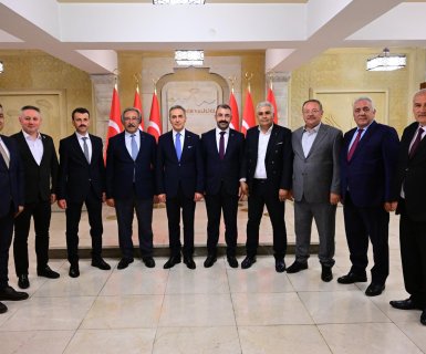 BELEDİYE BAŞKANIMIZDAN NEVŞEHİR VALİMİZE HAYIRLI OLSUN ZİYARETİ