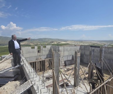 1800 TONLUK YENİ İÇME SUYU DEPOMUZUN İNŞAAT ÇALIŞMALARI SON HIZ DEVAM EDİYOR