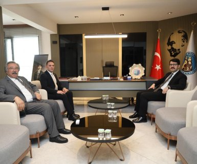 ÜRGÜP KAYMAKAMI SAYIN ÖMER COŞKUN, BELEDİYE BAŞKANIMIZ SAYIN MUSTAFA KENAN SARITAŞ’I ZİYARET ETTİ