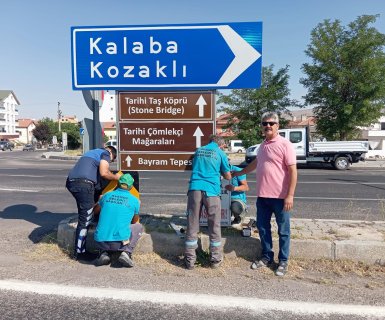 Tarihi ve Kültürel Değerlerimizi Gösteren Yön Tabelaları İlçemizin Girişlerine Yerleştirildi
