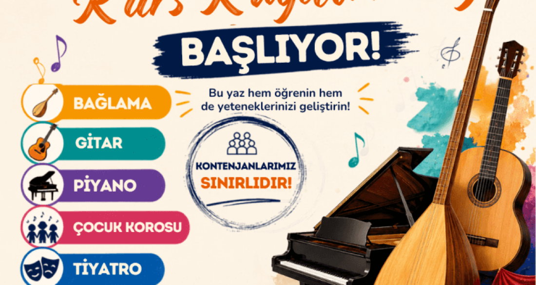 YAZ DÖNEMİ KURS KAYITLARI BAŞLIYOR!