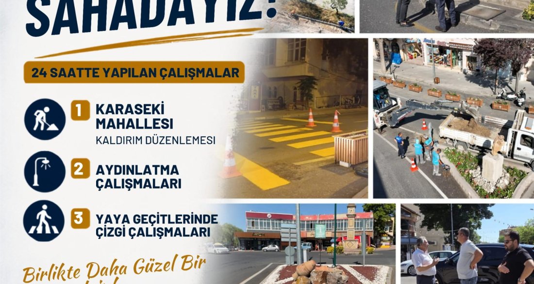 BELEDİYE BAŞKANIMIZ SAYIN MUSTAFA KENAN SARITAŞ SAHADA YÜRÜTÜLEN ÇALIŞMALARI YERİNDE İNCELEDİ