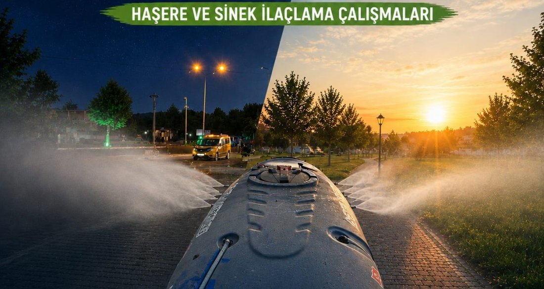 AVANOS'UN HER YERİNDE SİNEK VE HAŞERE İLAÇLAMA ÇALIŞMALARI