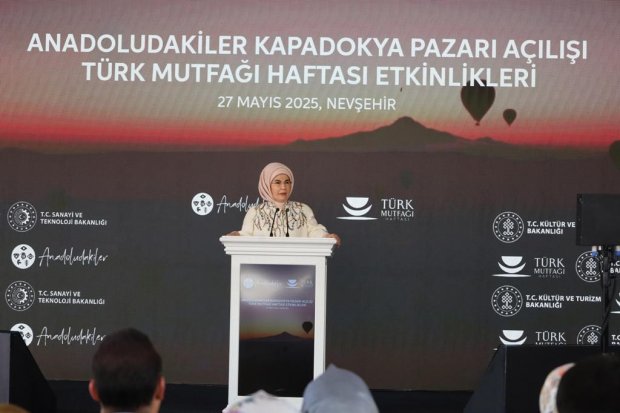 Cumhurbaşkanımız Sayın Recep Tayyip Erdoğan'ın eşi Sayın Emine Erdoğan Hanımefendi ilimize gelerek "Anadoludakiler Kapadokya Pazarı Açılışı ve Türk Mutfağı Haftası Etkinlikleri"ne katıldı.