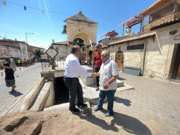 Belediye Başkanımız Mustafa Kenan Sarıtaş Yukarı Mahalle Yeşilbaş Cami tuvaletinde devam eden tadilat çalışmalarını yerinde inceledi.
