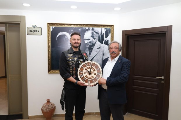 TÜRK RİDERS MOTOSİKLET KULÜBÜ BELEDİYE BAŞKANIMIZI ZİYARET ETTİ