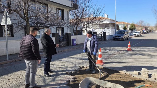Belediye Başkanımız Sayın Mustafa Kenan Sarıtaş saha çalışmalarını inceledi.