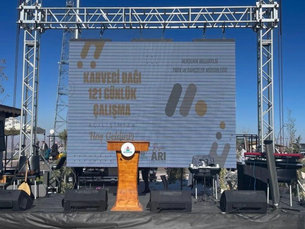 Belediye Başkanımız Mustafa Kenan Sarıtaş Nevşehir Belediyesi tarafından yapımı gerçekleştirilen 'Kahveci Dağı Konaklamalı Orman Parkı' nın açılış törenine katıldı.