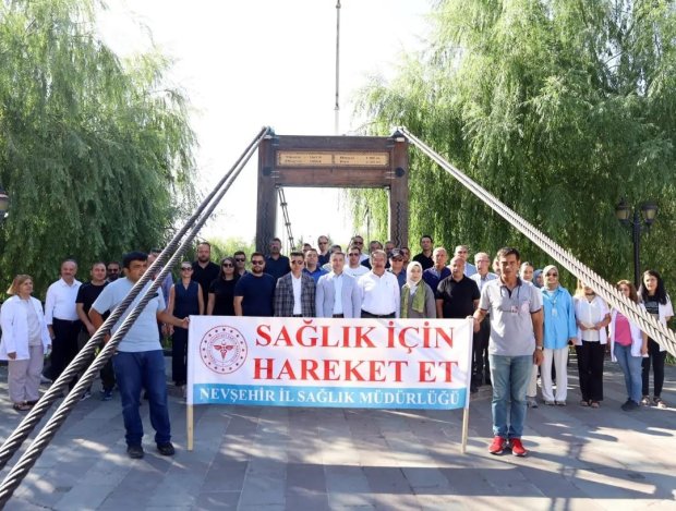 3-9 Eylül Halk Sağlığı Haftası münasebetiyle düzenlenen “Sağlık İçin Hareket et ” yürüyüş etkinliği gerçekleştirildi.