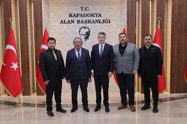 Belediye Başkanımız Sayın Mustafa Kenan Sarıtaş, Kapadokya Alan Başkanlığı görevine atanan Sayın Aydın Cem Aslanbay’a hayırlı olsun ziyaretinde bulundu.