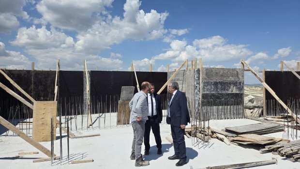 1800 TON KAPASİTELİ YENİ SU DEPOMUZUN İNŞAATI HIZLA DEVAM EDİYOR