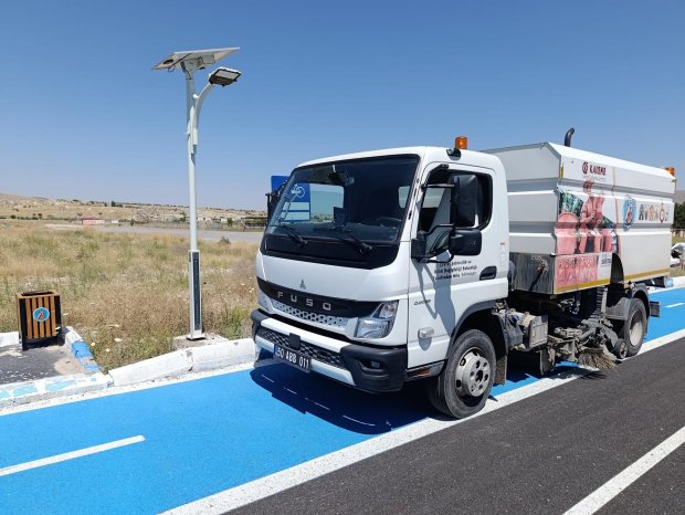 AVANOS–ÇAVUŞİN ARASI BİSİKLET YOLUNDA TEMİZLİK ÇALIŞMASI