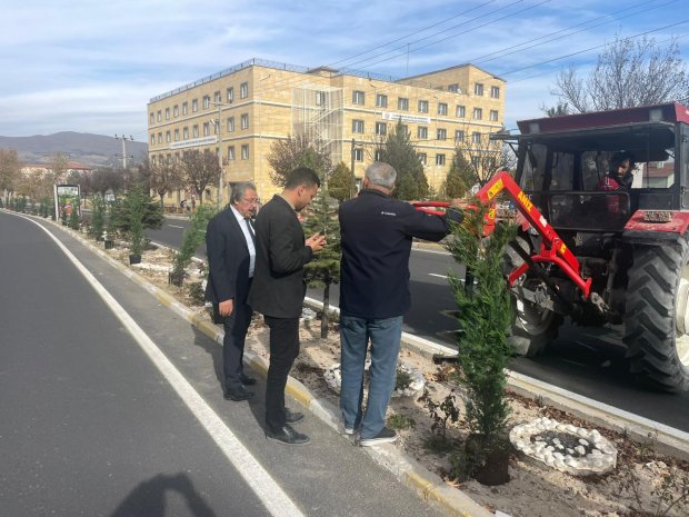 Belediye Başkanımız Sayın Mustafa Kenan Sarıtaş, belediyemiz tarafından yürütülen ağaç dikim çalışmalarını yerinde inceledi.
