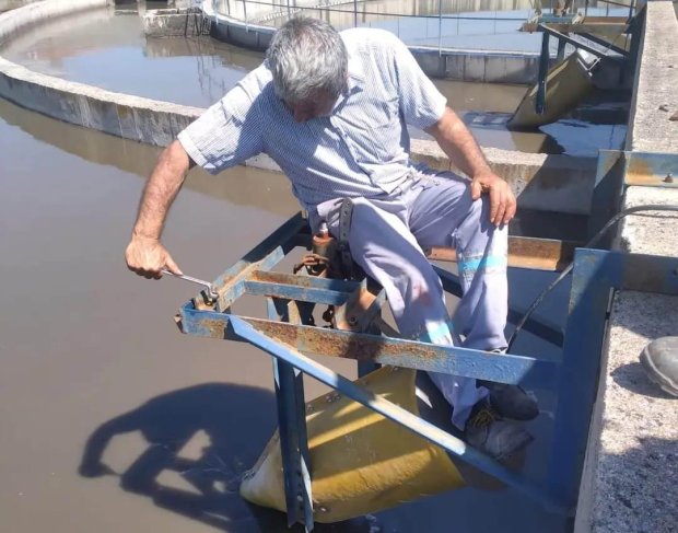 Atık Su Arıtma Tesisinde Bakım ve Onarım Çalışmaları Yapılıyor