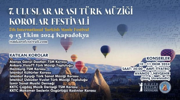 7. ULUSLARARASI TÜRK MÜZİĞİ KOROLAR FESTİVALİ