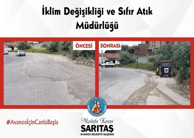 Yağış Sonrası Yollarda Kum Temizliği Yapılıyor
