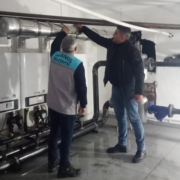 Belediye Hizmet Binamız Doğalgaz Kombi Sistemine Geçişi Gerçekleşti.