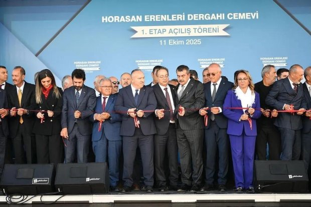 Dünya'nın ve Türkiye’nin en büyük Cemevi olma özelliğini taşıyan Horasan Erenleri Dergahı Cemevi’nin 1. Etap Açılışı Gerçekleştirildi