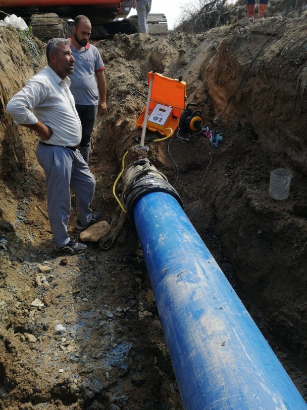 Bozca İçme Suyu Ana Boru Hattının Bir Kısmında Yenileme Çalışması Yapıldı