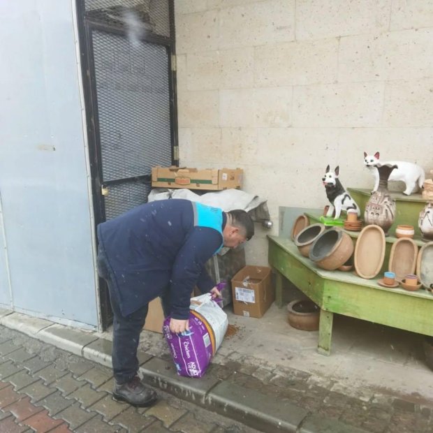 Can dostlarımızın yanındayız. Sokak Hayvanları İçin Mama ve Yem Dağıtımı Yapıldı.