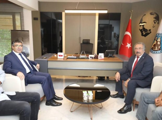 Nevşehir Hacı Bektaş Veli Üniversitesi Rektörü Prof. Dr. Semih Aktekin, Belediye Başkanımızı ziyaret etti.