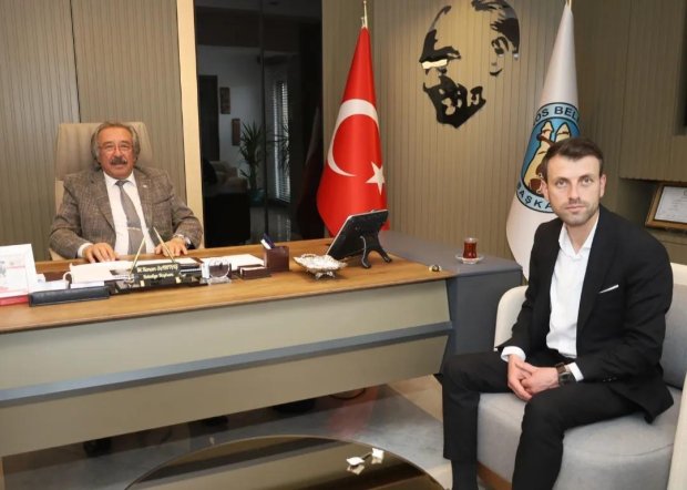 Sulusaray Belediye Başkanı Sn. Fatih Kalkan, Başkanımızı Ziyaret Etti