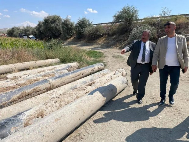 Bozca İçme Suyu Ana Boru Hattının Bir Kısmında Yenileme Çalışması Yapıldı