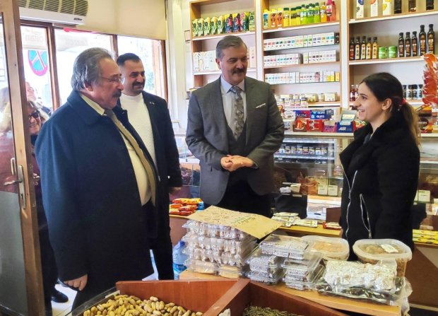 MHP İl Yönetimi ile Esnaf Ziyareti.