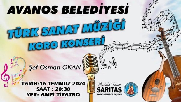 Amatör Türk Sanat Müziği Koro Konserimize Tüm Hemşehrilerimizi Bekliyoruz