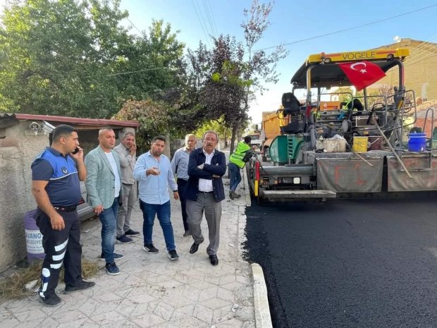 Belediye Başkanımız Sayın Mustafa Kenan SARITAŞ devam eden çalışmaları yerinde inceledi.